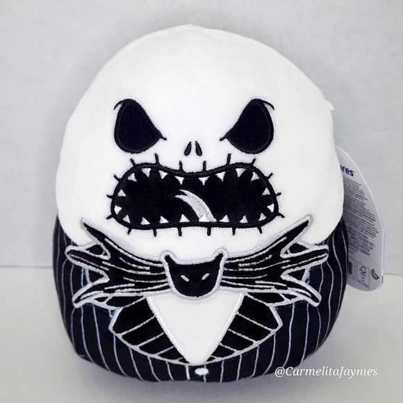🎃 JACK SKELLINGTON 💀 Open Mouth Disney NBC X Squishmallow Halloween 2024 ☆ NWT - Picture 1 of 8